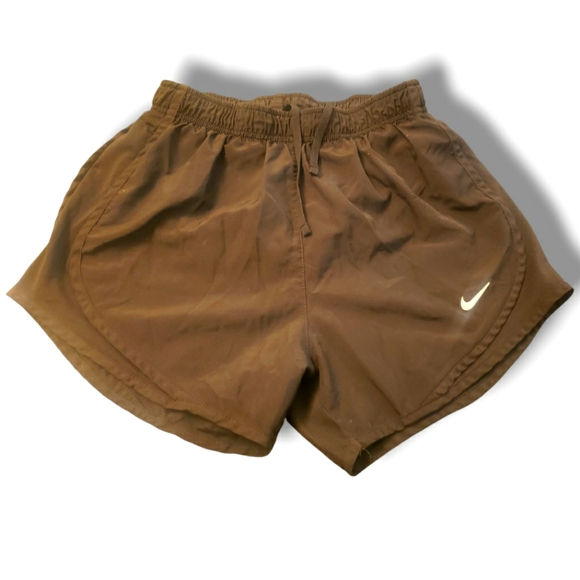 Women's Nike DRI FIT XS black excellent pre-owned condition lined shorts running - Picture 1 of 3